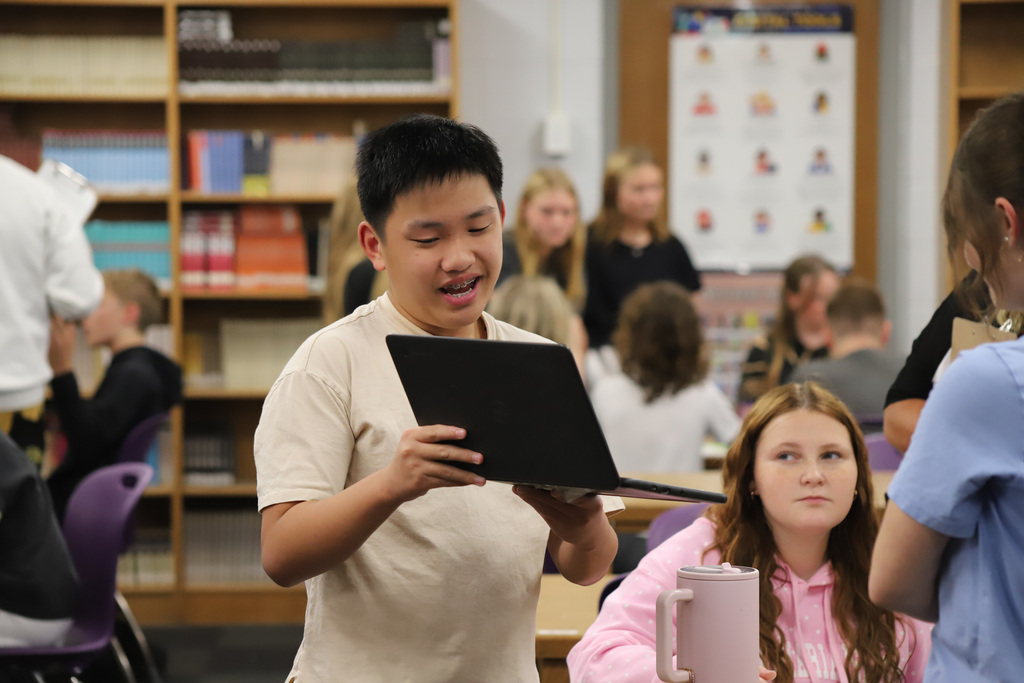 MWMS Entrepreneurship Competition to showcase business plans the students created; students sharing with peers and community members