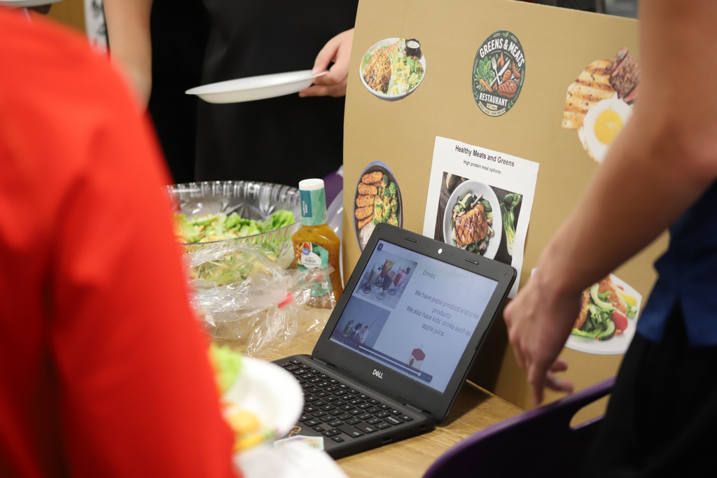 MWMS Entrepreneurship Competition to showcase business plans the students created; students sharing with peers and community members