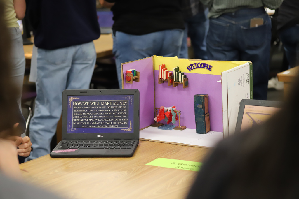 MWMS Entrepreneurship Competition to showcase business plans the students created; students sharing with peers and community members