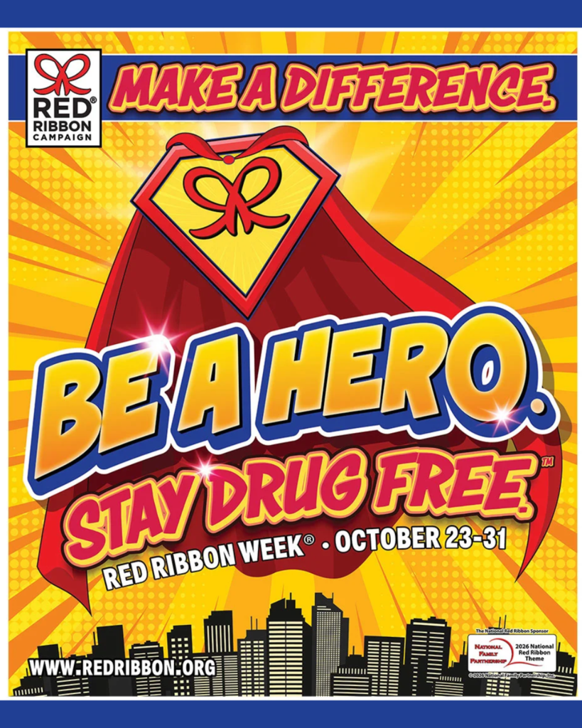 Red Ribbon Week Flyer and Reminder