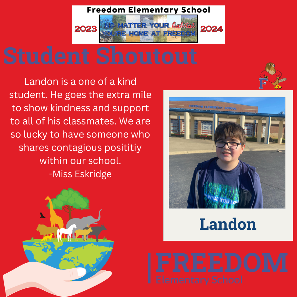 Student Shoutout for Landon