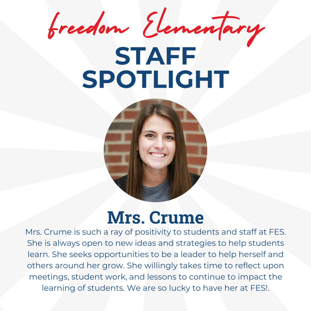 Staff Spotlight on Mrs. Crume