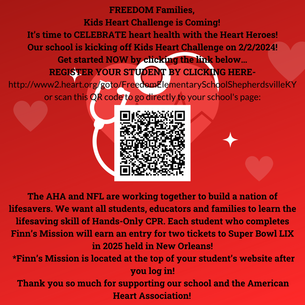 Link to the Freedom Kids Heart Challenge