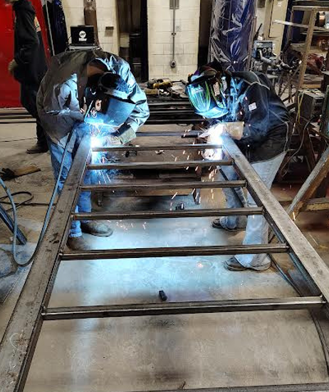 Working on Bike Rack