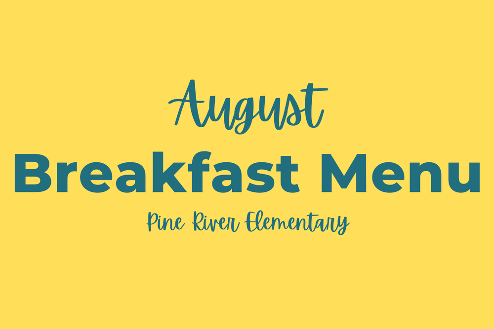 August Breakfast Menu