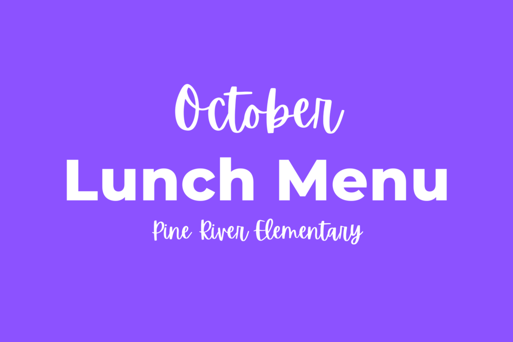 October Lunch Menu