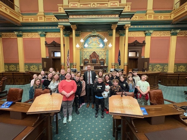 Mrs. Little's class with Bill G. Schuette