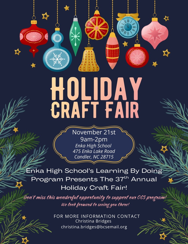 Holiday craft fair flyer
