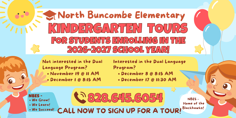 Kindergarten Tours for students enrolling in the 26-27 school year