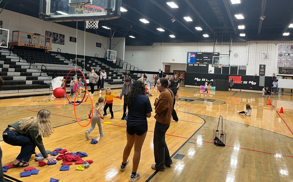 Gym fun with preschool