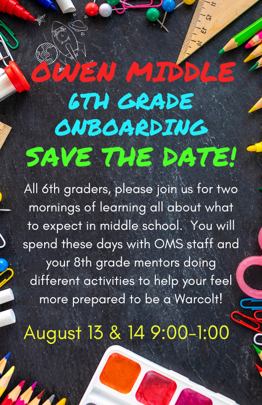 6th Grade Onboarding!