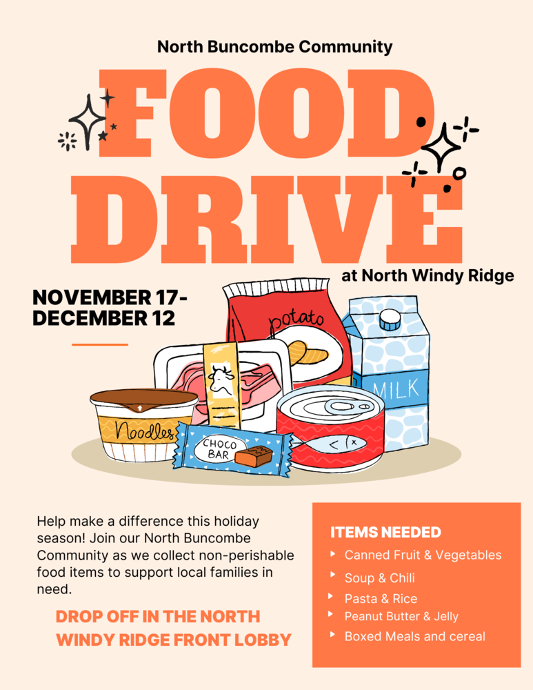 food drive flyer