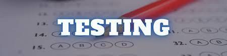 the word TESTING overtop of a scantron sheet background