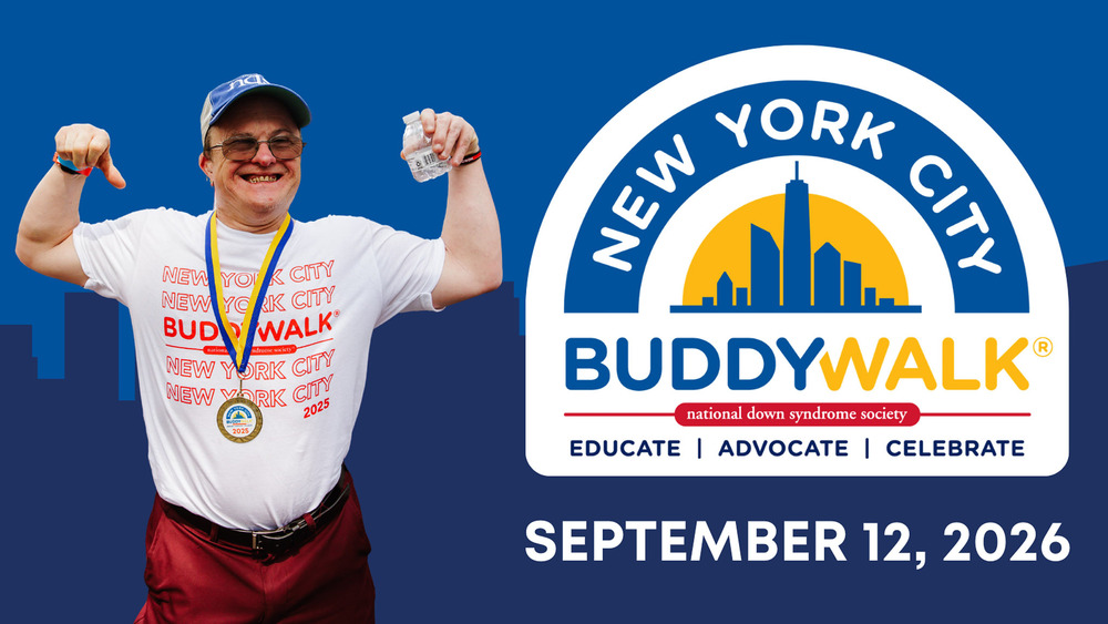 The National Down Syndrome Society New York City Buddy Walk graphic.