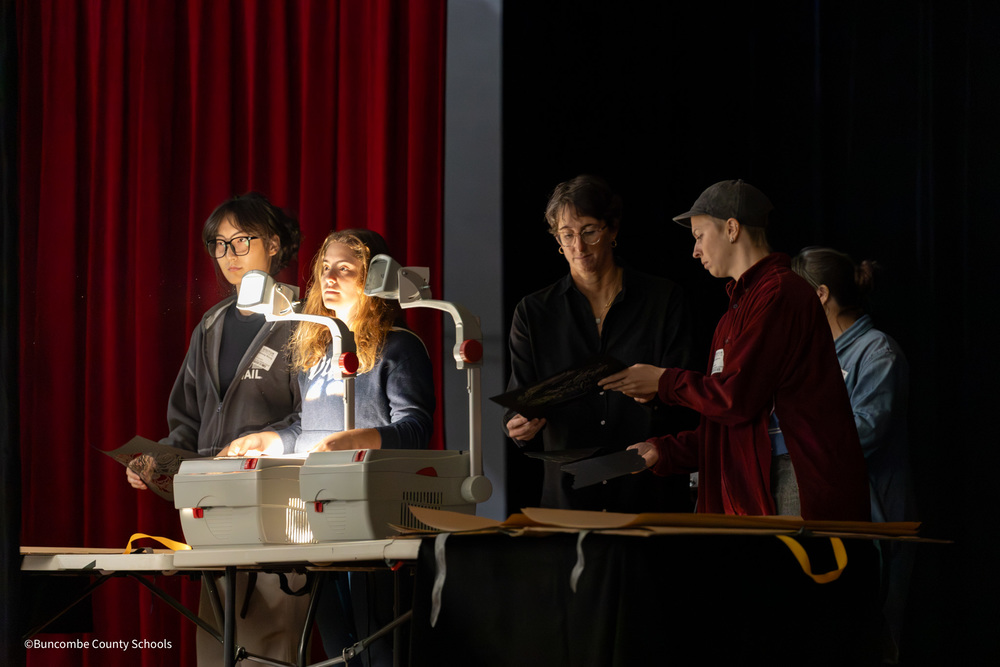 Duke University Students doing shadow puppetry