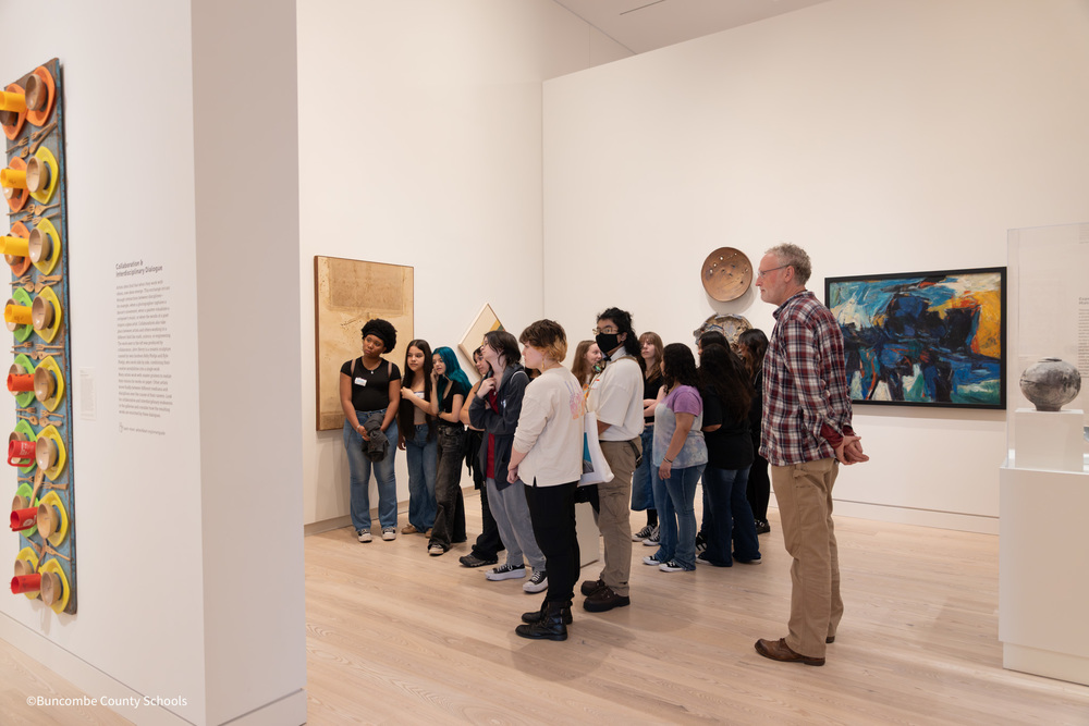 Students at art museum