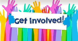 Get involved at NBES (picture of hands raising up to volunteer)
