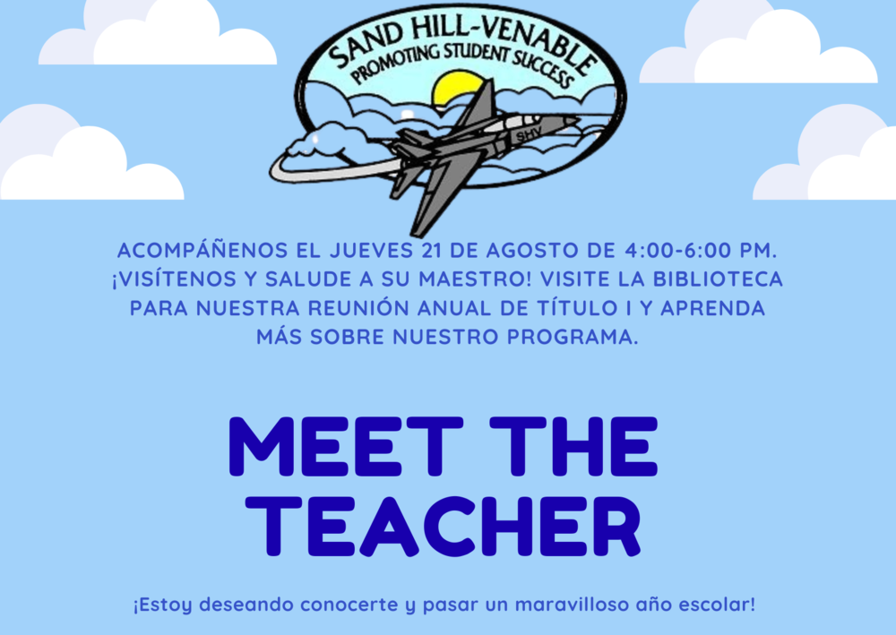 Meet the Teacher Flyer