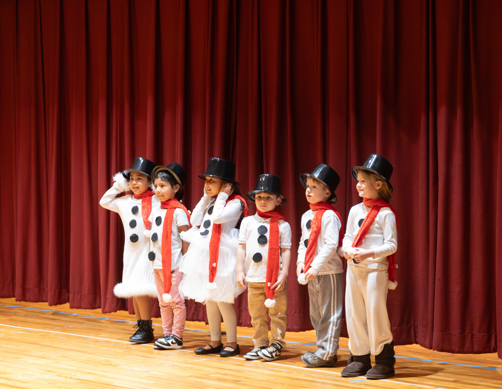 Students dressed as snowmen