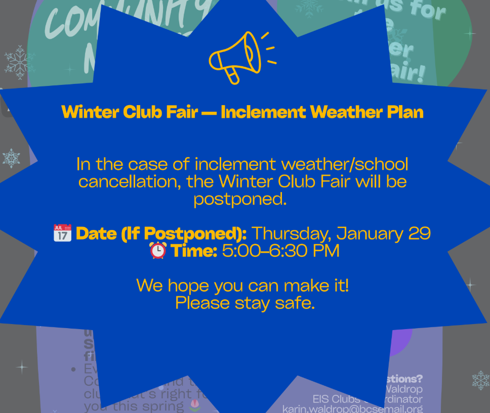 Winter Club Fair