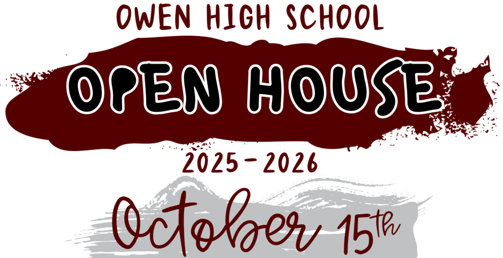 Text reads: OHS Open House 2025-2026, October 15th