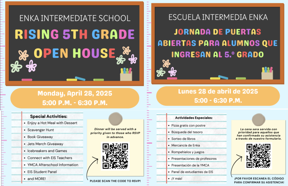 Open House- Rising 5th Graders
