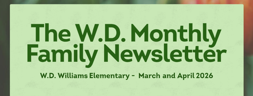 Family News Title on green