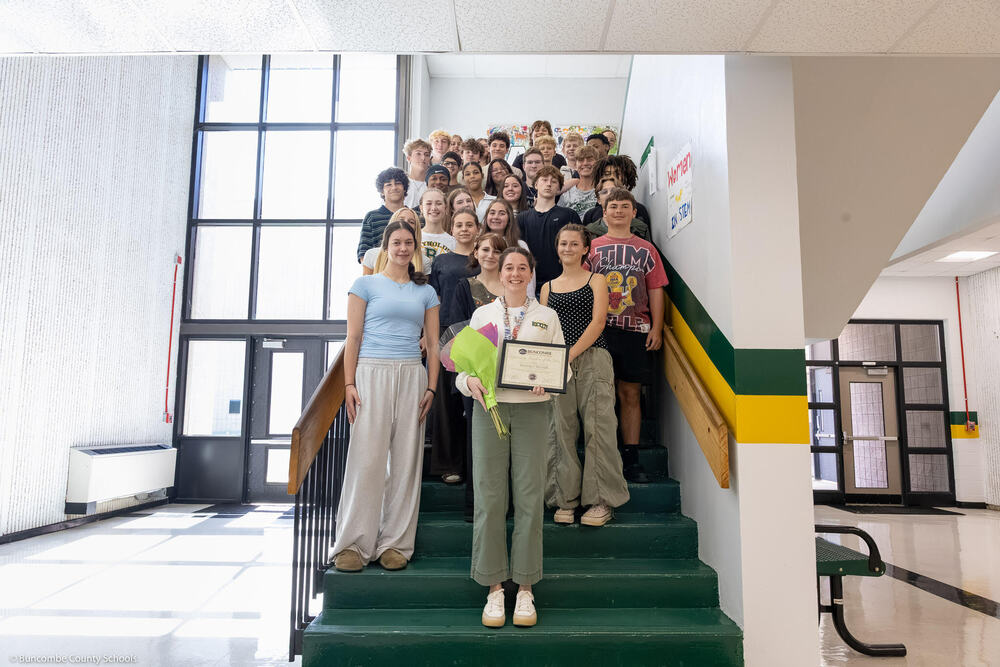 Annali Silver and her students. 