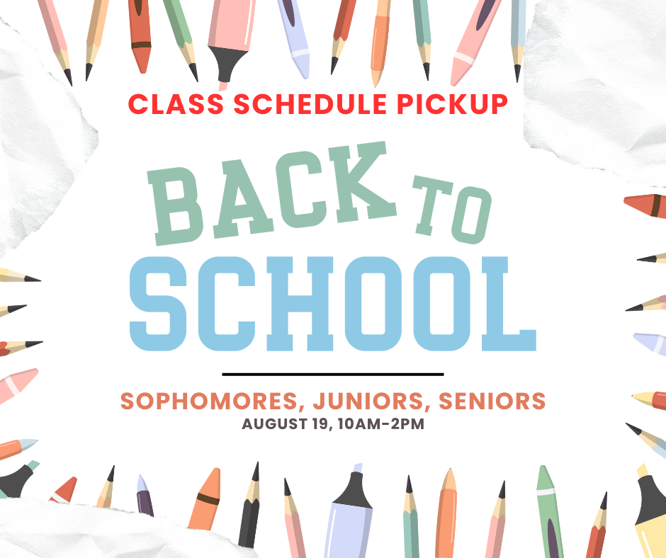 Schedule Pickup for 10th-12th Grade