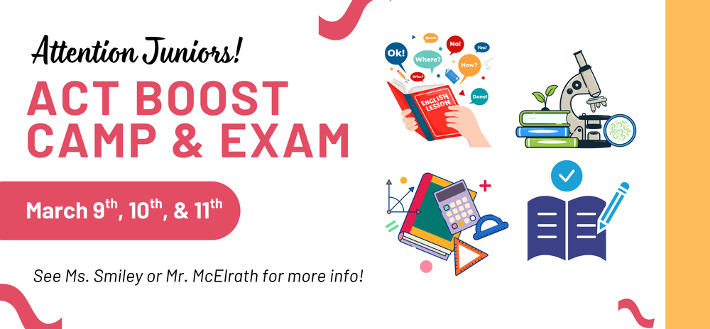 ACT Boost Camp and Exam in March
