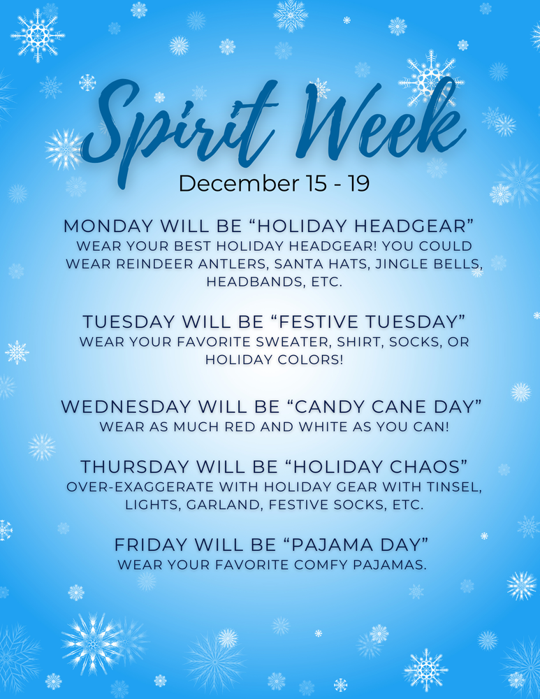 Christmas Spirit Week
