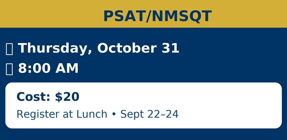 PSAT/NMSQT at T.C. Roberson – Friday, October 31