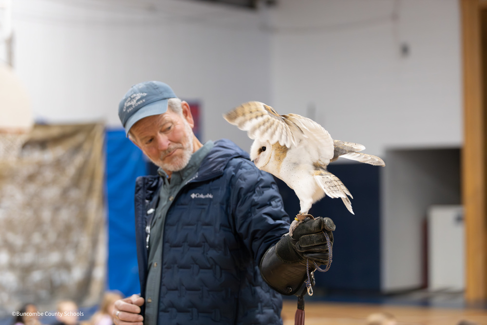 Jeff Curtis with Owl