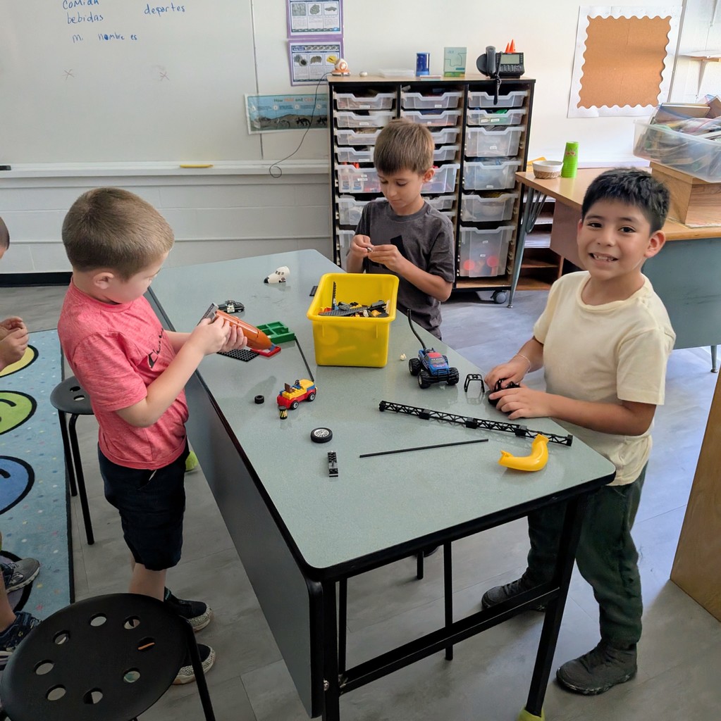 Students enjoy cooperative play time.