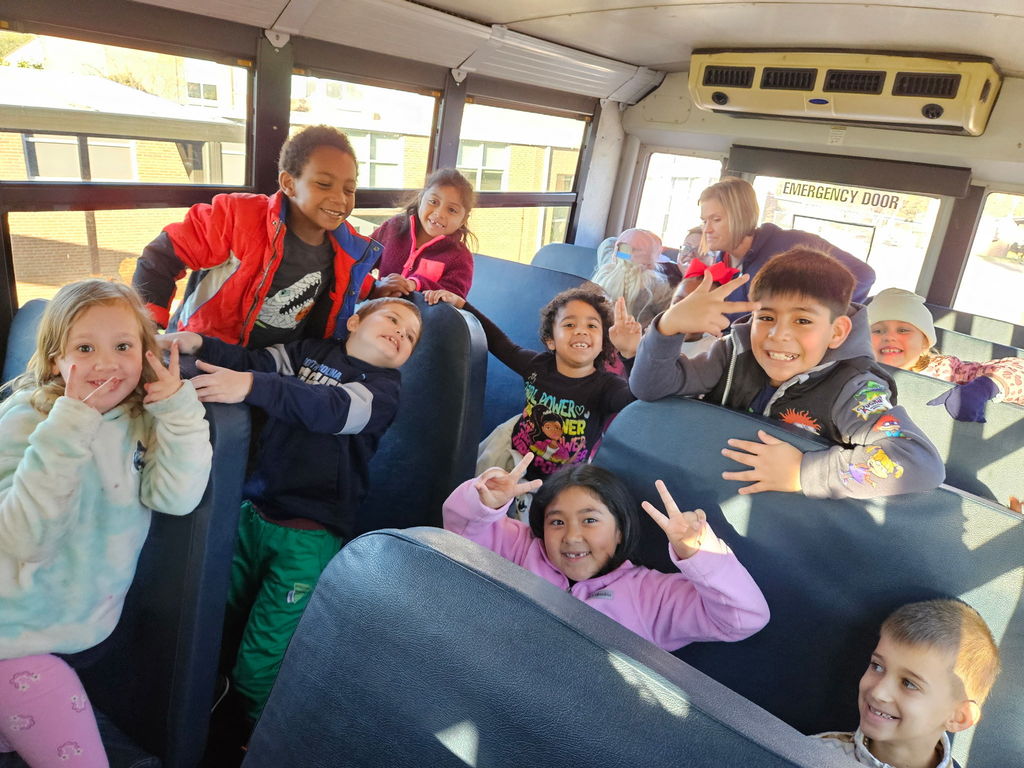 Students on the bus