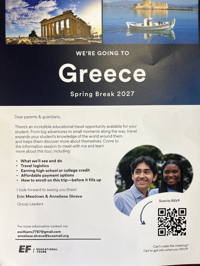 flyer for Greece