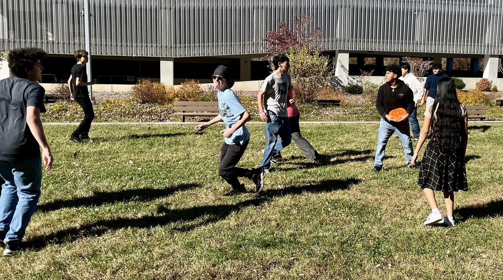 students playing