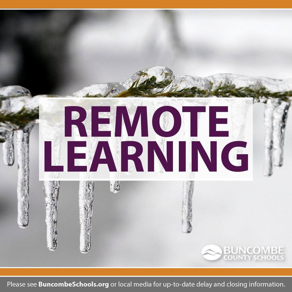 This is a graphic that says Remote Learning.
