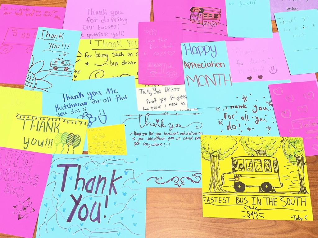 thank you cards for bus