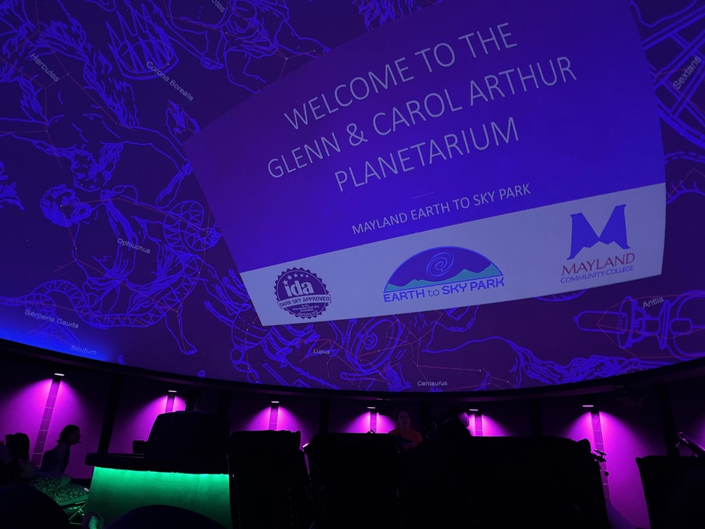 7th - 12th grade families had the opportunity to attend a field trip at the Glenn and Carol Arthur Planetarium in Burnsville.