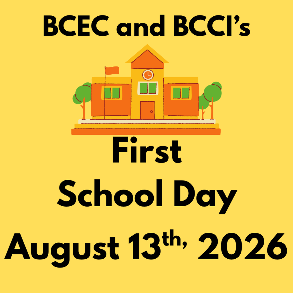 school flyer: school starts August 13th 