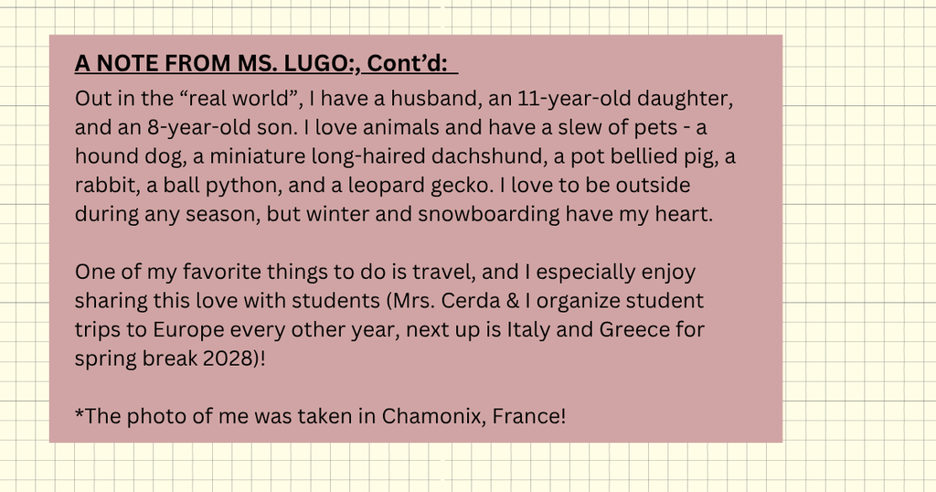 Leading the Herd Staff Spotlight: Photo and Bio info about Ms. Lugo, OHS EC teacher