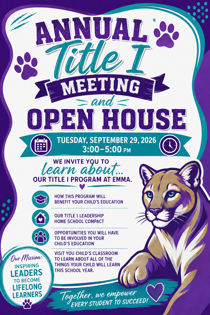 2026-2027 Annual Title I Meeting/Open House Flyer