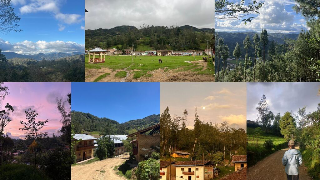 Photos of different views in Peru