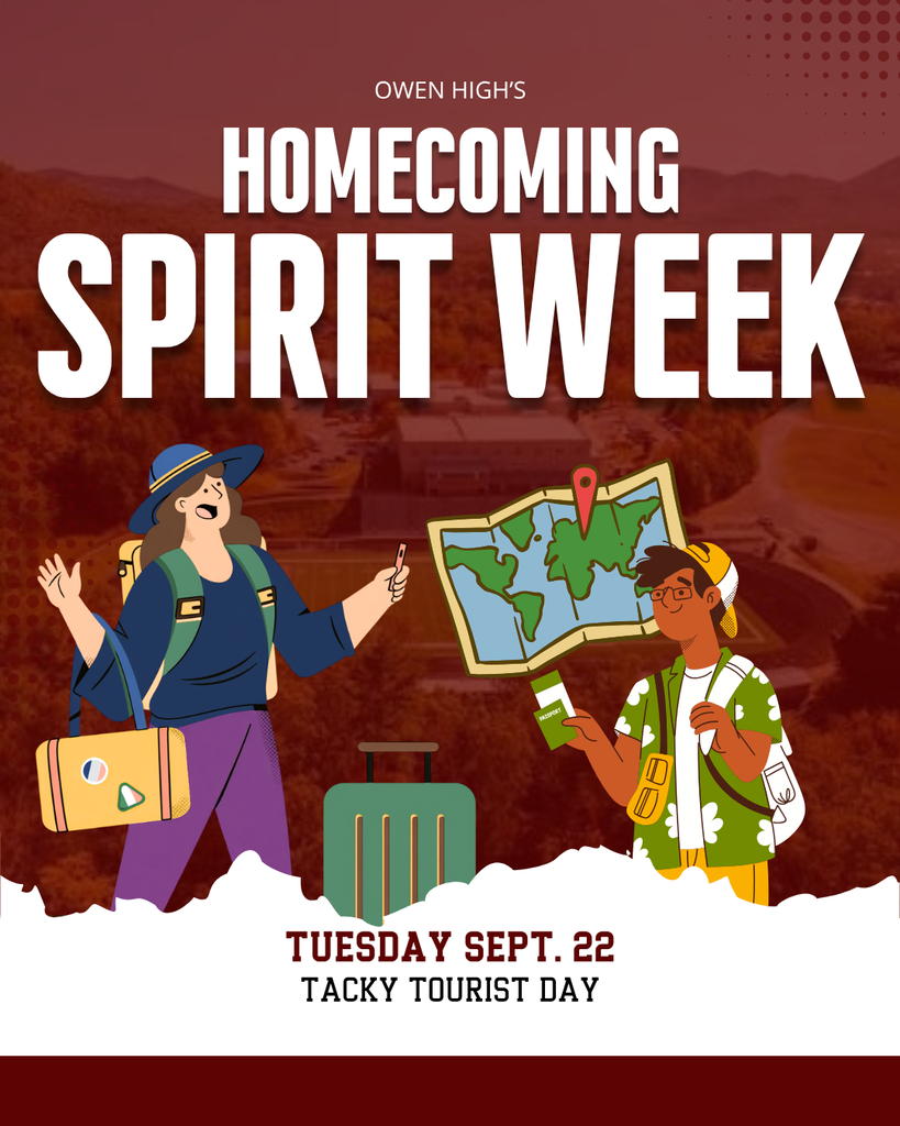 Tuesday spirit week theme: dress like a tacky tourist