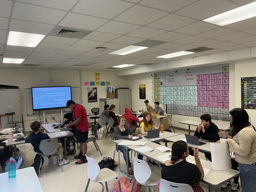 “Year 1 BCEC students present their Solar System Exploration projects to their classmates. Students profiled a solar system destination of their choosing before educating their peers on that destination.”