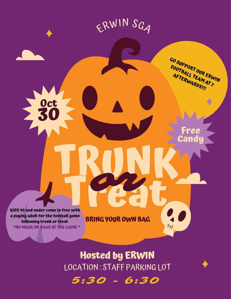 Truck or Treat Flyer - October 30 from 5:30 to 6:30pm