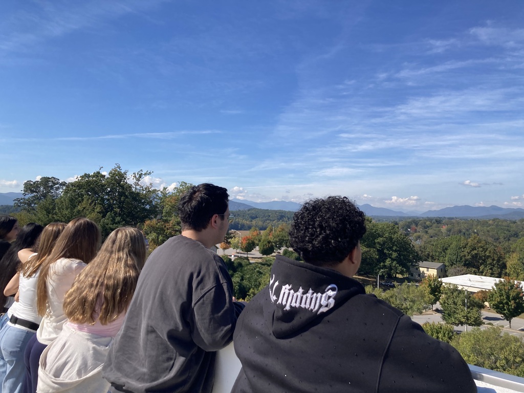 Students staring on the horizons