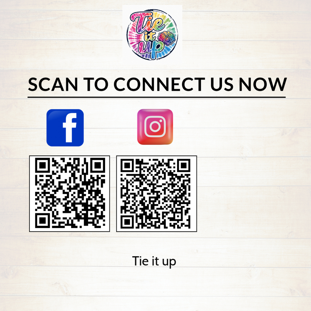 QR Codes to follow Tie It Up one of our SBEs at Erwin HS