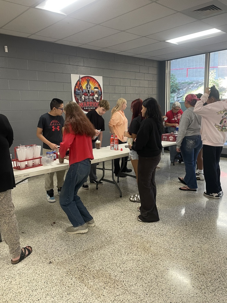 Students at the grand opening of warrior grounds for student access on Friday. 